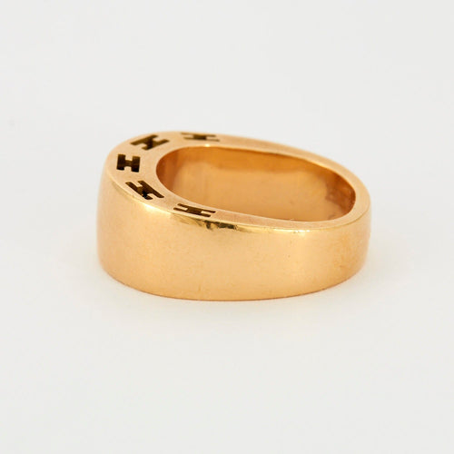 Bague 52 HERMES - Bague Clarté Jonc Or Jaune 58 Facettes DV0344-2