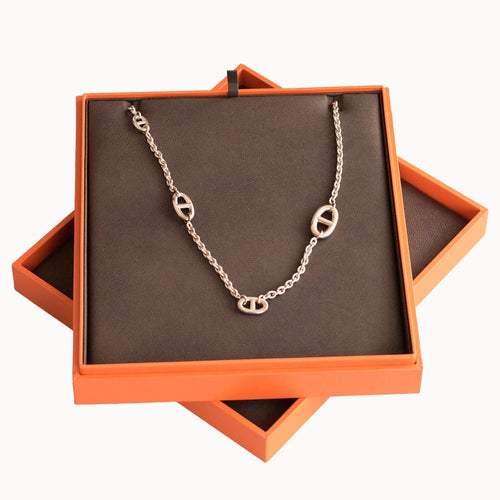 Collier HERMES - Sautoir Farandole Chaîne D'ancre 58 Facettes DV0429-1