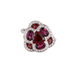 53 ISABELLE LANGLOIS ring - Floral motif ring 58 Facettes DV0277-1