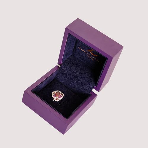 Bague 53 ISABELLE LANGLOIS - Bague à motif floral 58 Facettes DV0277-1