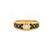 53 KORLOFF Ring - Yellow Gold, Green Enamel and Diamond Bangle Ring 58 Facettes DV0419-1