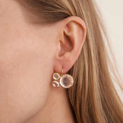 Boucles d'oreilles MARIE HELENE DE TAILLAC - Boucles d'oreilles Pierres de lune 58 Facettes DV0093-2