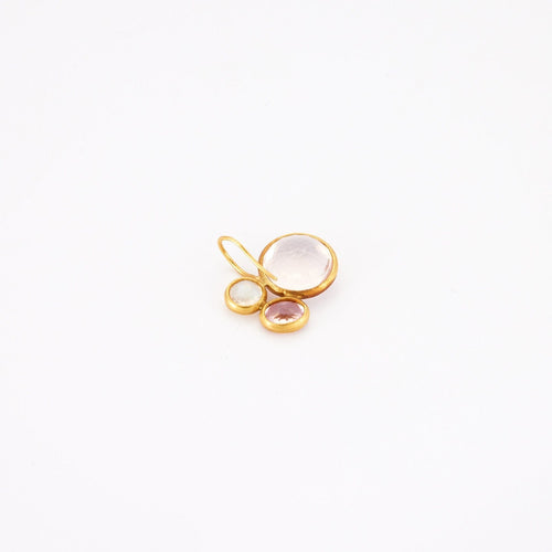 Boucles d'oreilles MARIE HELENE DE TAILLAC - Boucles d'oreilles Pierres de lune 58 Facettes DV0093-2