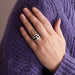 54 MAUBOUSSIN Ring - “Le Vice” Black Lacquer and Diamonds Ring 58 Facettes DV0350-1