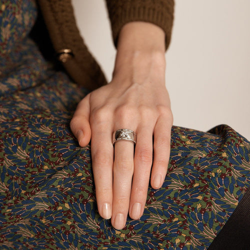 Bague 52 MAUBOUSSIN - Bague Etoile divine Or gris Diamants 58 Facettes DV0073-1