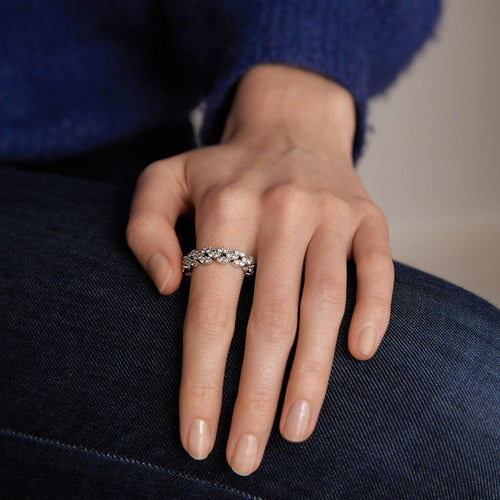 Bague 57 MAUBOUSSIN - Bague souple Je le veux Diamants 58 Facettes DV0111-1R