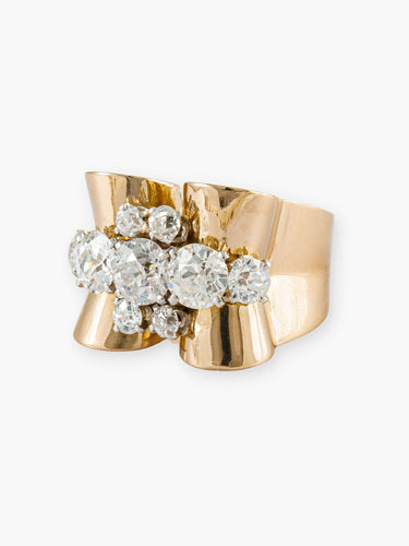 Bague Bague Rouleau 1940 Or Jaune & Diamants 58 Facettes 210002-4033