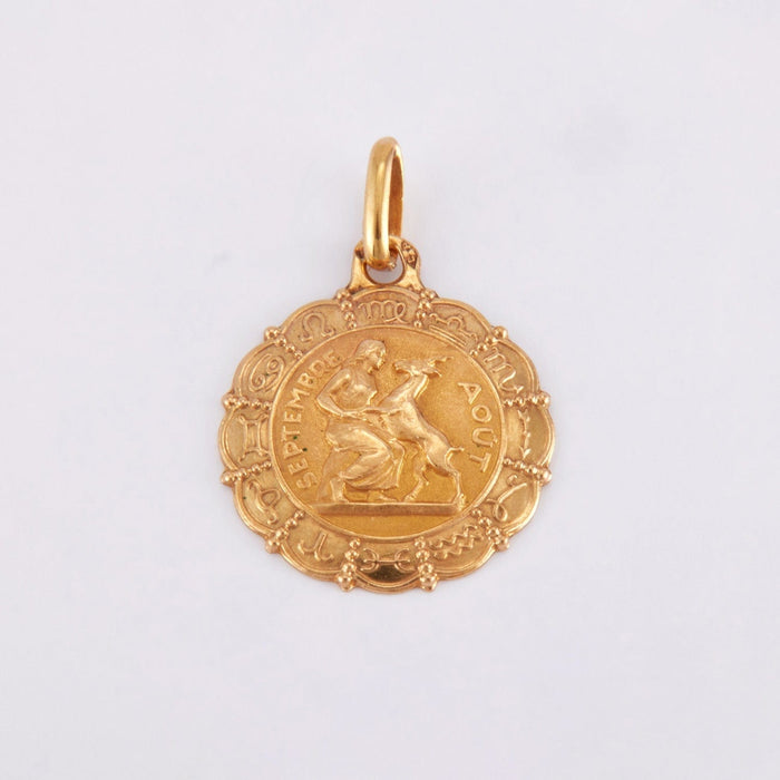 Pendentif Médaille signe astrologique Vierge 58 Facettes DV0004-4