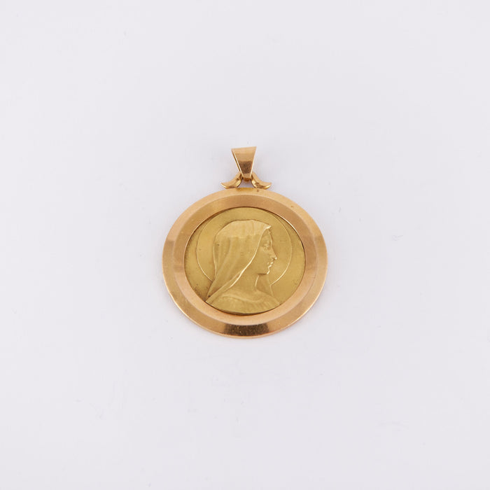Pendentif Médaille Vierge de profil 58 Facettes DV0055-1
