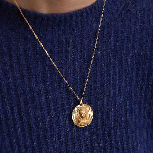 Pendentif Médaille Vierge rayonnante 58 Facettes DV0055-5