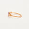 Bague 49 MYRTILLE BECK - Bague Feuillage XL Saphir Rose 58 Facettes DV0402-1