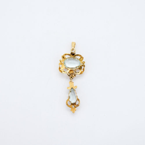 Pendentif Pendentif Aigues-marines 58 Facettes DV0088-9