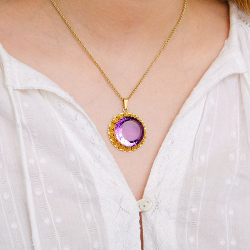 Pendentif Pendentif Améthyste fleurie 58 Facettes DV0221-2R