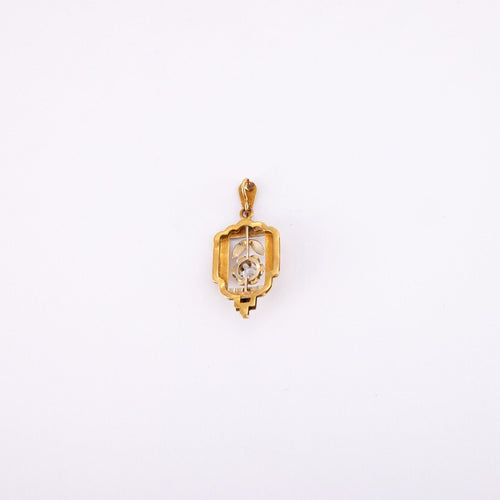 Pendentif Pendentif bicolore ajouré 58 Facettes DV0042-5