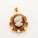 Chalcedony Cameo Beads Pendant 58 Facettes DV0407-2