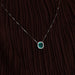 Emerald Pendant Necklace on chain 58 Facettes DV0196-1