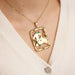 Pendant Equestrian motif pendant Diamonds Emeralds 58 Facettes DV0156-1