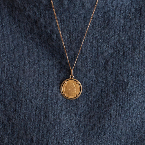 Pendentif Pendentif Or Jaune Pièce de 10 Francs Napoléon III 58 Facettes DV0422-2