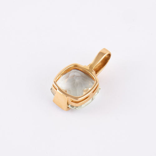 Pendentif Pendentif Prasiolite Diamants 58 Facettes DV0033-1