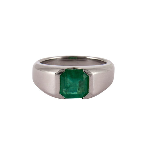 Bague 62 Philomène Thebault - Bague jonc Emeraude 58 Facettes DV0043-1