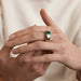 Ring 62 Philomène Thebault - Emerald bangle ring 58 Facettes DV0043-1