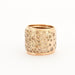52 POMELLATO Ring - “Sabbia” Band Ring in Rose Gold and Diamonds 58 Facettes DV0184-13
