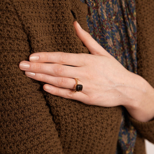 Bague 51 POMELLATO - Bague Nudo Quartz fumé 58 Facettes DV0088-2