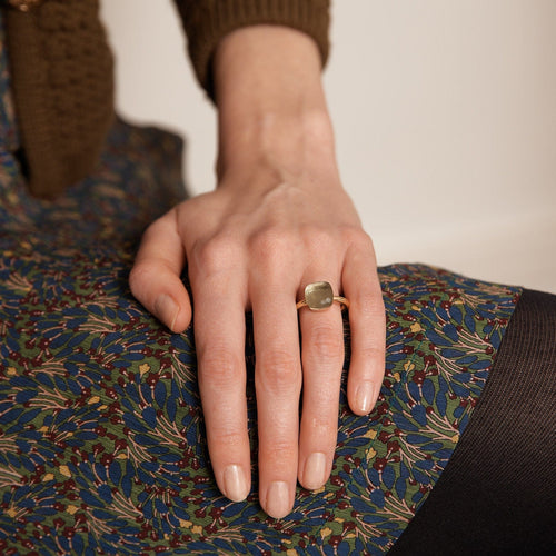 Bague 52 POMELLATO - Bague Nudo Quartz vert 58 Facettes DV0088-1