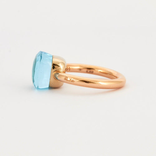 Bague 51 POMELLATO - Bague NUDO Topaze bleue 58 Facettes DV0343-34