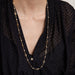 Long necklace with filigree links and pearls 58 Facettes DV0074-1