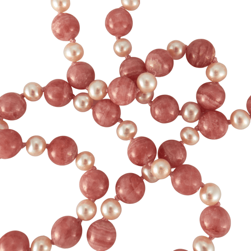 Collier Sautoir Rhodochrosites Perles 58 Facettes DV0162-6