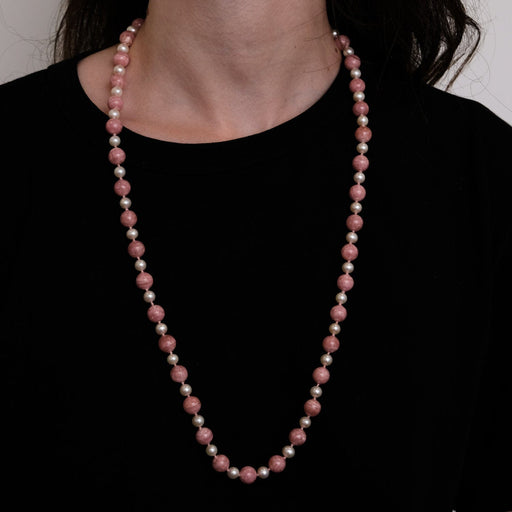 Collier Sautoir Rhodochrosites Perles 58 Facettes DV0162-6