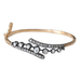 Bracelet Diamond bangle bracelet in pink gold and silver 58 Facettes