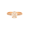 Bague 53 Bague Or Diamant Ovale 58 Facettes 002.931