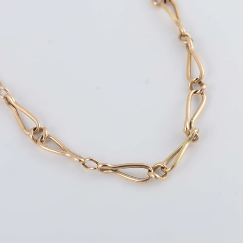 Collier Chaîne de montre maille fantaisie 58 Facettes