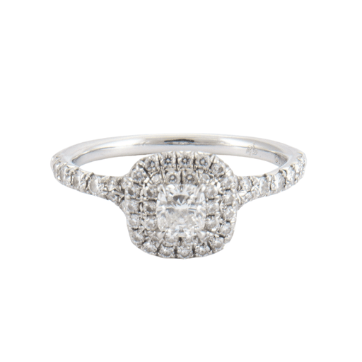 Ring 48 TIFFANY & CO - Soleste Platinum Diamond Ring 58 Facettes DV0161-1