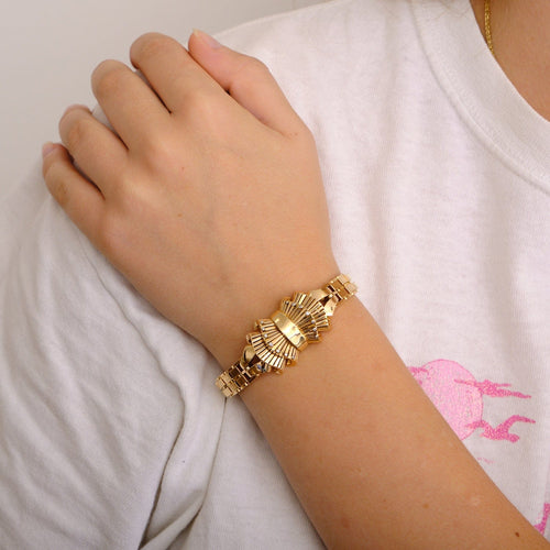 Montre UTI - Bracelet montre à cadran dissimulé en or jaune 58 Facettes DV0238-3