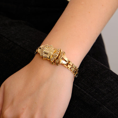 Montre UTI - Bracelet montre à cadran dissimulé en or jaune 58 Facettes DV0238-3