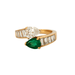 52 Van Cleef & Arpels Ring - Toi & Moi Emerald Diamond Ring 58 Facettes DV0373-1