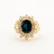 Bague 53 Bague Or Jaune, Saphir et Diamants 58 Facettes DV0370-3