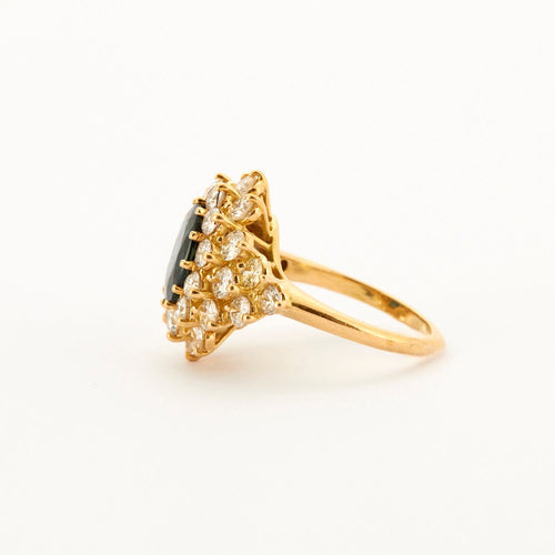 Bague 53 Bague Or Jaune, Saphir et Diamants 58 Facettes DV0370-3