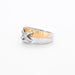 Ring 51 Double Ring in Yellow Gold, White Gold and Diamonds 58 Facettes DV0409-1