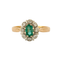 Bague 55 Bague Emeraude Ovale 58 Facettes DV0222-30