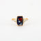 Bague 55 Bague Ancienne Email Or jaune 58 Facettes DV0222-9