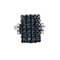 Bague 53 Bague Or gris, Saphirs, Diamants 58 Facettes DV0222-7