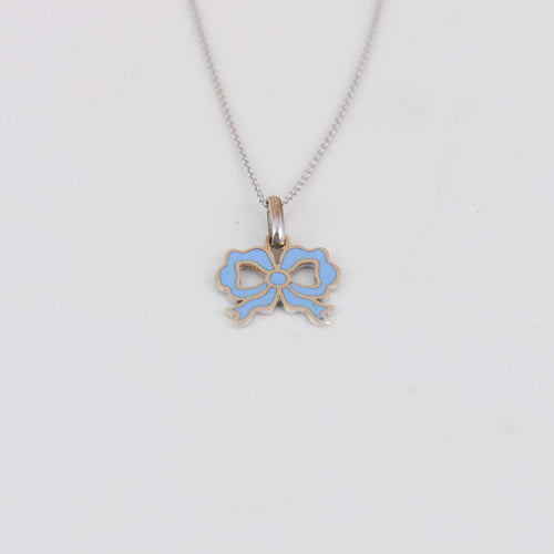 Collier Collier Noeud bleu 58 Facettes 1