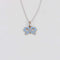 Collier Collier Noeud bleu 58 Facettes 1