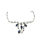 Collier Collier en or blanc diamants et saphirs 58 Facettes 24336