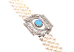 Necklace Cultured pearl and diamond necklace, Art Deco pattern 58 Facettes 25389