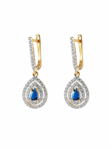 Pendentif PARURE "GOUTTE" OR JAUNE 58 Facettes PA439